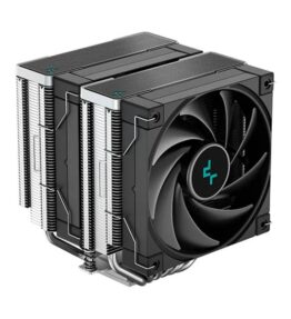 ABANICO DEEPCOOL AK620 V2 120FDB DOBLE PARA CPU SILENCIOSO NEGRO R-AK620-BKNNMT-G