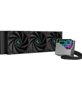 ENFRIAMIENTO LIQUIDO DEEPCOOL LT720 360MM TRIPLE VENTILADOR 120MM PARA CPU ESPEJO INFINITO MULTIDIMENSIONAL RGB NEGRO R-LT720-BKMNF-G1