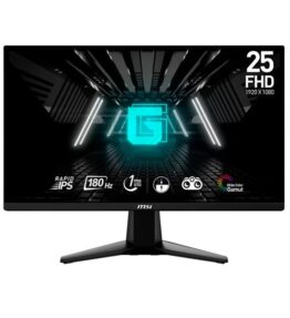 MONITOR 24.5" MSI G255PF E2 1920 X 1080 180HZ 1MS  FREESYNC FHD IPS RAPIDO NEGRO 9S6-3BC09M-008