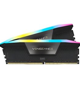 MEMORIA PC 64GB DDR5 5200MHZ (2 X 32GB) CORSAIR VENGEANCE RGB NEGRO CMH64GX5M2B5200C40