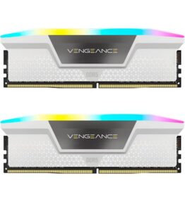 MEMORIA PC 64GB DDR5 5200MHZ (2 X 32GB) CORSAIR VENGEANCE RGB BLANCO CMH64GX5M2B5200C40W