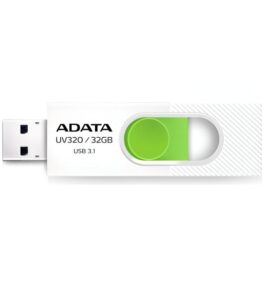 MEMORIA USB 32GB ADATA BLANCO/VERDE AUV320-32G-RWHGN