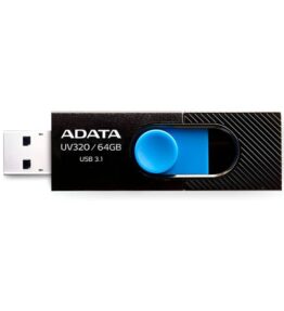 MEMORIA USB 64GB ADATA NEGRO/AZUL AUV320-64G-RBKBL