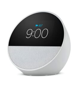 PARLANTE AMAZON ECHO SPOT 2024 CON ALEXA RELOJ CON ALARMA BLANCO B0BFCBKXWLW