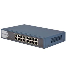 SWITCH 16 PUERTOS HIKVISION L2. UNMANAGED. 16 GIGABIT RJ45 PORTS. DESKTOP PLASTIC DS-3E0516-E (O-STD) 301801289