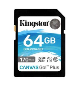 MEMORIA SD 64GB KINGSTON SDXC CANVAS GO PLUS 170R C10 SDG3/64GB