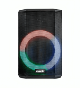 PARLANTE BLUETOOTH MOONKI MALIBU SOUND POTENCIA PMPO 500W LUCES LED PORTABLE NEGRO/ROSA MS-R105BLT-PNK