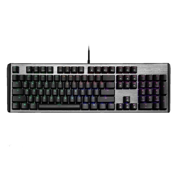 TECLADO GAMING RGB COOLER MASTER CK550 V2 MECï¿½NICO ALï¿½MBRICO USB INGLï¿½S SWITCH ROJO CK-550-GKTR1-US