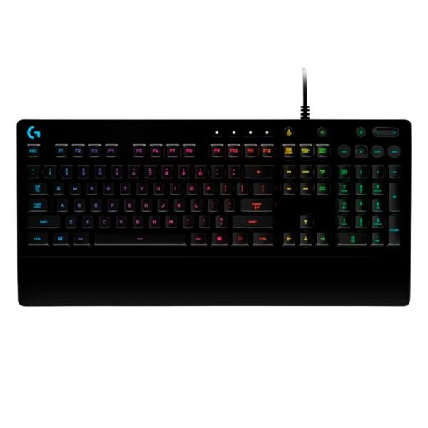 TECLADO GAMING RGB LOGITECH G213 PRODIGY MEMBRANA ALï¿½MBRICO INGLï¿½S 920-008084