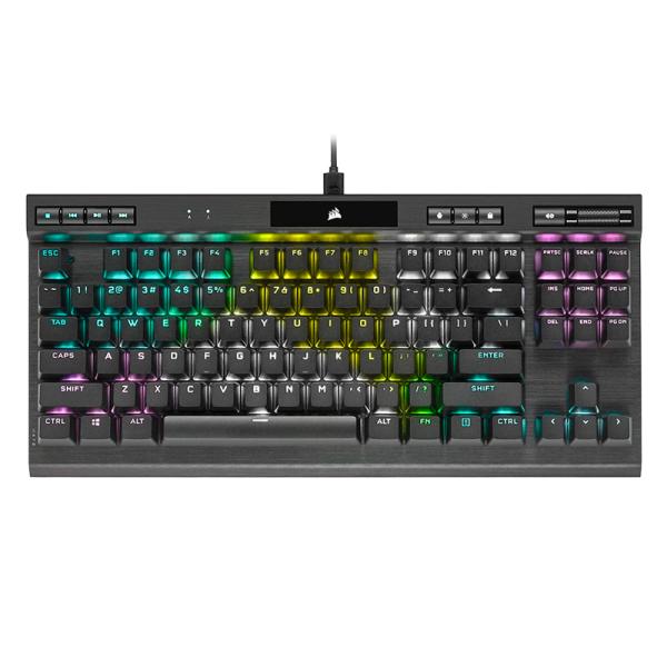 TECLADO GAMING RGB CORSAIR K70 TKL CHAMPION SERIES MEC�NICO AL�MBRICO USB INGL�S CH-9119014-NA