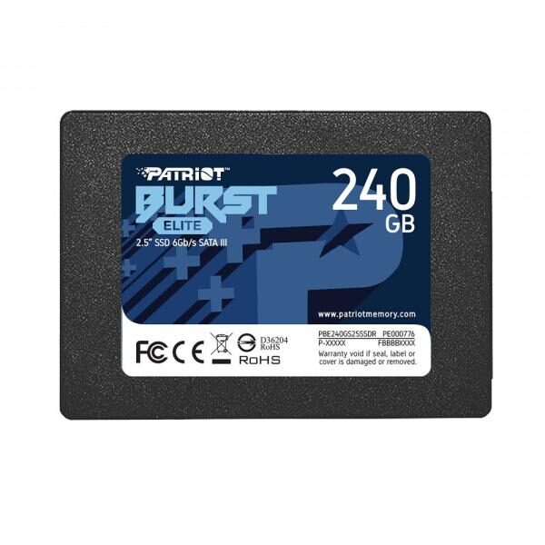 HD INTERNO SOLIDO 240GB PATRIOT BURST ELITE 2.5" PBE240GS25SSDR