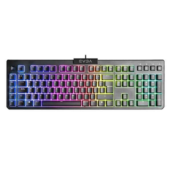 TECLADO GAMING RGB EVGA Z12 MEMBRANA ALï¿½MBRICO USB ESPAï¿½OL 834-W0-12SP-K2
