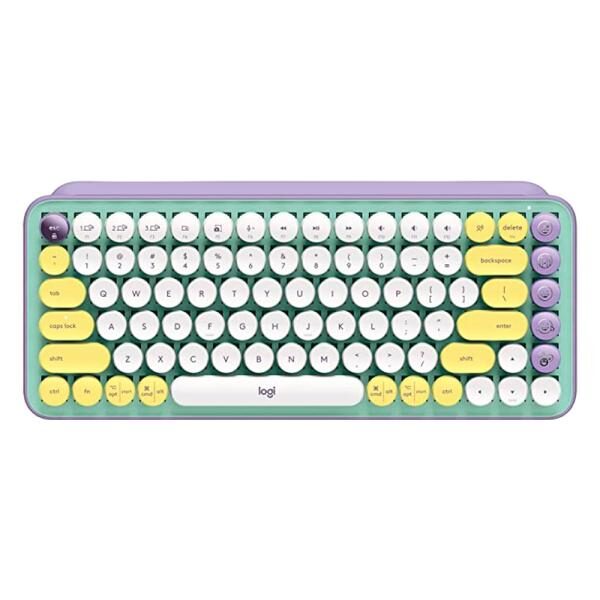 TECLADO LOGITECH POP KEYS MECï¿½NICO INALï¿½MBRICO BLUETOOTH ESPAï¿½OL SWITCH CAFï¿½ 920-010714