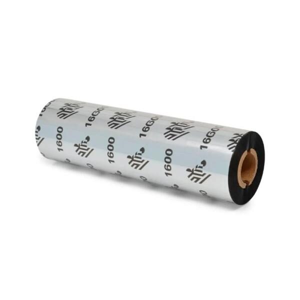 RIBBON ZEBRA CERA 4.33" X 75 NUCLEO 0.5" METROS 1600 WAX 24 UNIDADES/CAJA 01600GS11007