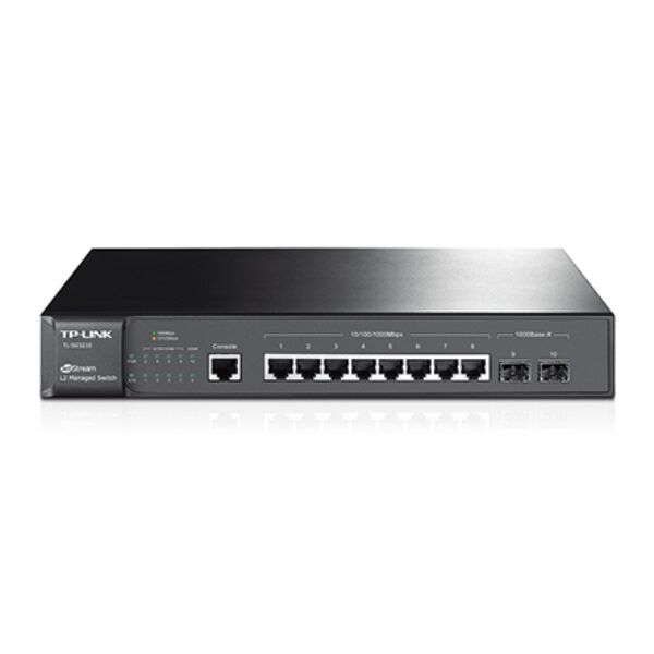 SWITCH TP LINK TL-SG3210 8 PUERTOS GIGABIT + 2 PUERTOS SFP JETSTREAM SMART MANAGED ADMINISTRABLE
