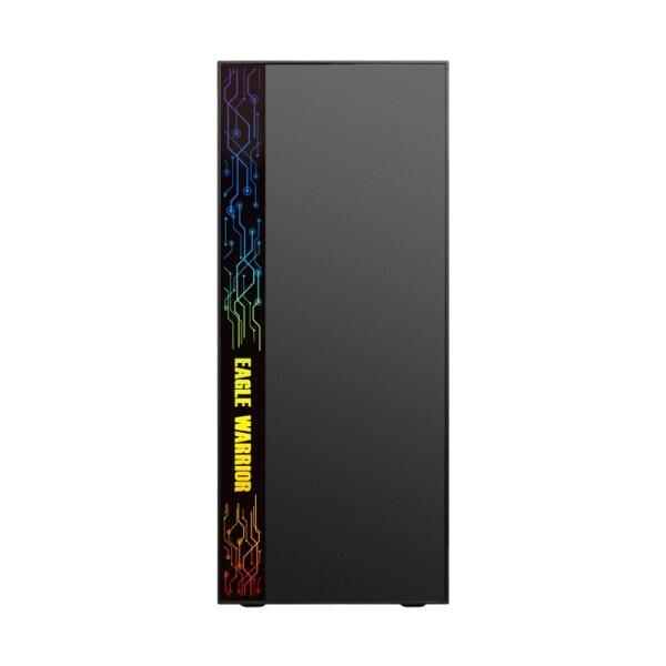 CASE GAMING EAGLE WARRIOR CG17Z3RA001C MID TOWER SIN VENTILACIï¿½N INCLUIDA CON VIDRIO FRONTAL Y LATERAL CON ILUMINACIï¿½N LED