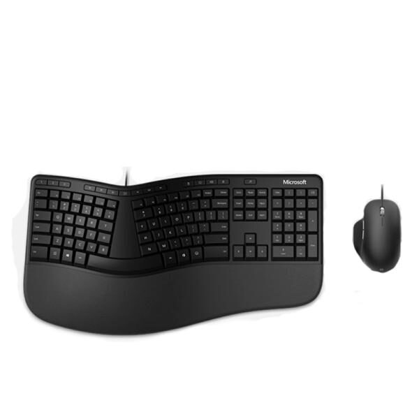 TECLADO Y MOUSE MICROSOFT ERGO ALï¿½MBRICO USB ESPAï¿½OL RJU-00003