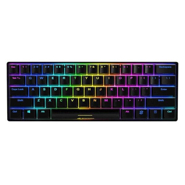 TECLADO GAMING RGB SHARKOON SKILLER SGK50 S4 TKL MECï¿½NICO ALï¿½MBRICO USB INGLï¿½S SWITCH ROJO 4044951033812