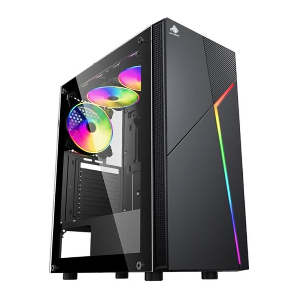 CASE GAMING RGB EAGLE WARRIOR CG15AARA001C MID TOWER SIN VENTILACIï¿½N INCLUIDA CON VIDRIO LATERAL