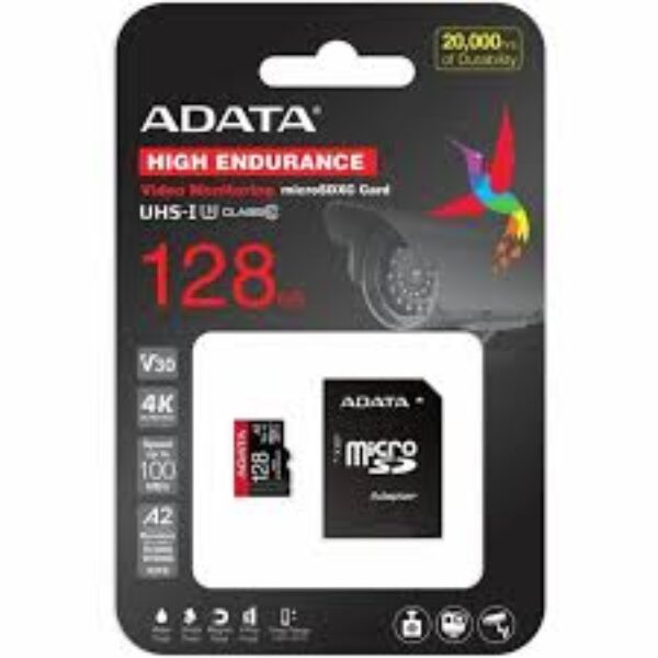 MEMORIA MICRO SDXC 128 GB ADATA AUSDX128GUI3V30SHA2-RA1 CL10 UHS-I U3 V30S 100 MB/S / 80 MB/S PARA DISPOSITIVOS Mï¿½VILES, Cï¿½MARAS Y GRABACIï¿½N DE VIDEO