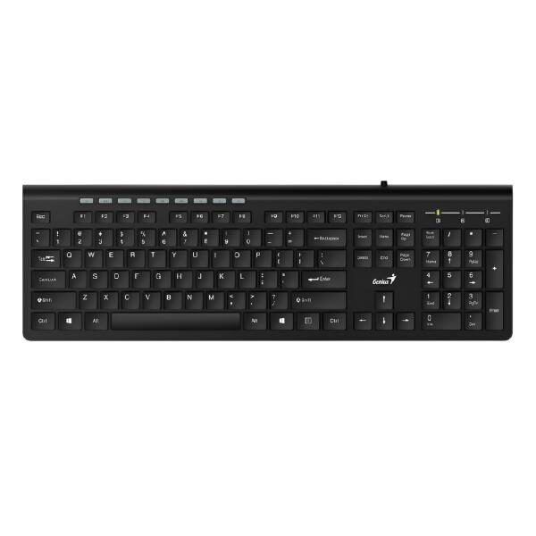 TECLADO GENIUS SLIMSTAR 230II MEMBRANA ALï¿½MBRICO USB ESPAï¿½OL 31310048401