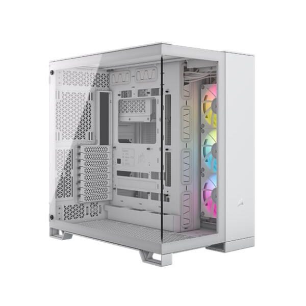 CASE GAMING RGB CORSAIR ATX iCUE LINK 6500X MID TOWER VENTILADORES 3 DE 120M CON VIDRIO LATERAL CC-9011270-WW