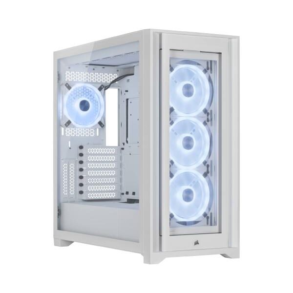 CASE GAMING RGB CORSAIR ICUE 5000X QL EDITION MID TOWER 4 VENTILADORES CON VIDRIO LATERAL Y FRONTAL CC-9011233-WW