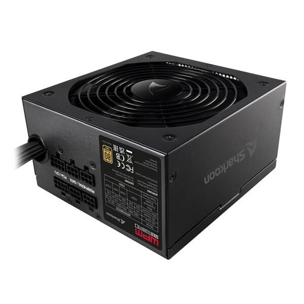 FUENTE DE PODER SHARKOON SHARK WPM GOLD ZERO 750W 80 PLUS GOLD SEMI MODULAR ATX 2.3 4044951026562