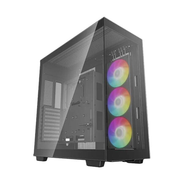 CASE GAMING RGB DEEPCOOL CH780 FULL TOWER VENTILADOR 1 DE 120MM CON VIDRIO LATERAL Y FRONTAL R-CH780-BKADE41-A1