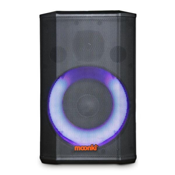 PARLANTE RGB MOONKI MALIBU MAX MS-108LT 100W BLUETOOTH CON 2 MICROFONOS