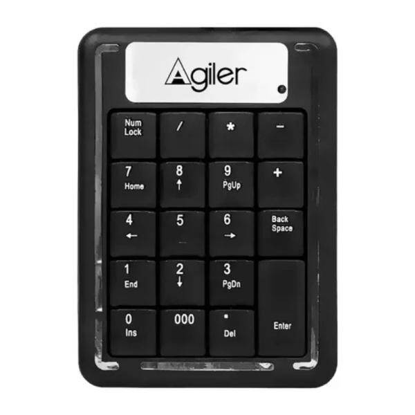 TECLADO NUMï¿½RICO AGILER MEMBRANA ALï¿½MBRICO INGLï¿½S AGI-9823