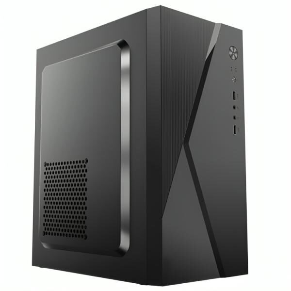 CASE CM04Q1RA001C MINI TOWER SIN VENTILACIï¿½N INCLUIDA CON PANEL LATERAL Y CON FUENTE DE PODER 600W
