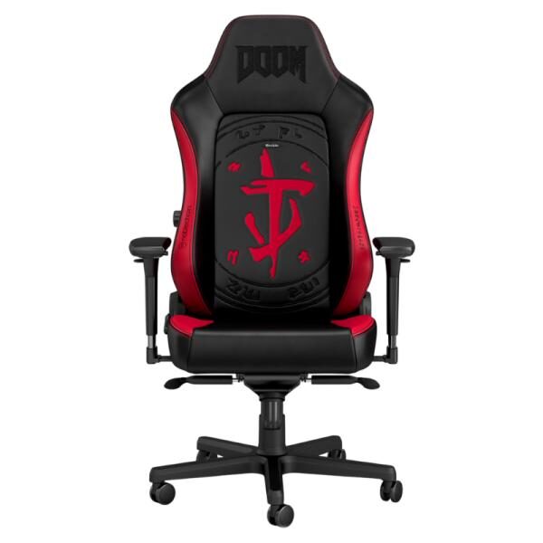 SILLA GAMING NOBLECHAIRS HERO EDICIï¿½N DOOM CUERO SINTï¿½TICO RESPIRABLE NBL-HRO-PU-DET