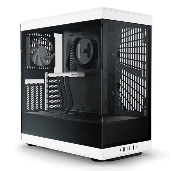 CASE GAMING HYTE Y40 MID TOWER VIDRIO TEMPLADO 1 ABANICO TRASERO Y 1 ABANICO CON VIDRIO PANORï¿½MICO LATERAL Y FRONTAL CS-HYTE-Y40-BW