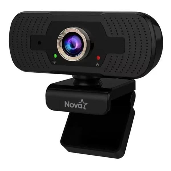 CAMARA WEB NOVA AWM12002002C 1080P FULL HD USB 2.0 CON MICROFONO INCLUIDO