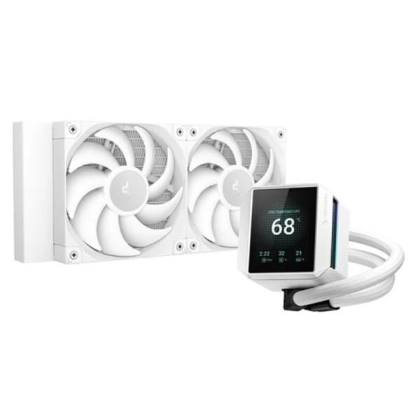 ENFRIAMIENTO LIQUIDO RGB DEEPCOOL MYSTIQUE 240 WH ARGB AIO 240MM R-LX240-WHDSNMCP-G-1