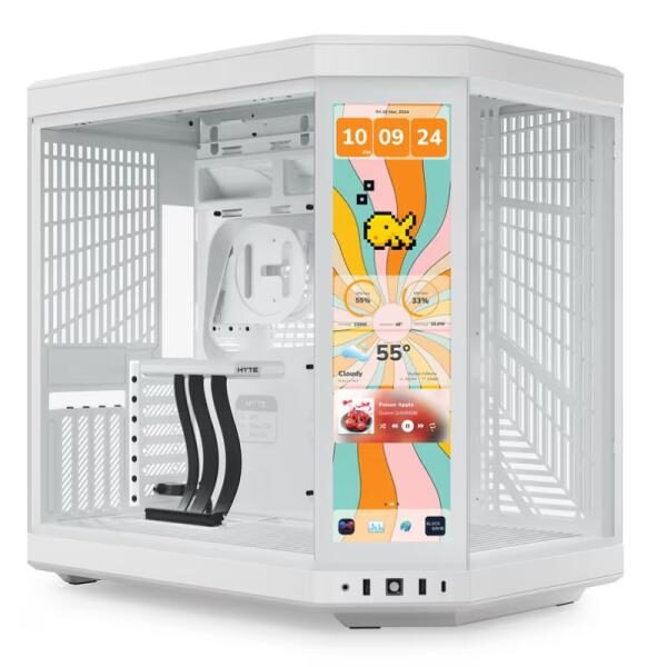 CASE HYTE Y70 TOUCH INFINITE TORRE MEDIA VIDRIO TEMPLADO CON PANTALLA Tï¿½CTIL 14.9" GEN 3 CS-HYTE-Y70TTI-WW