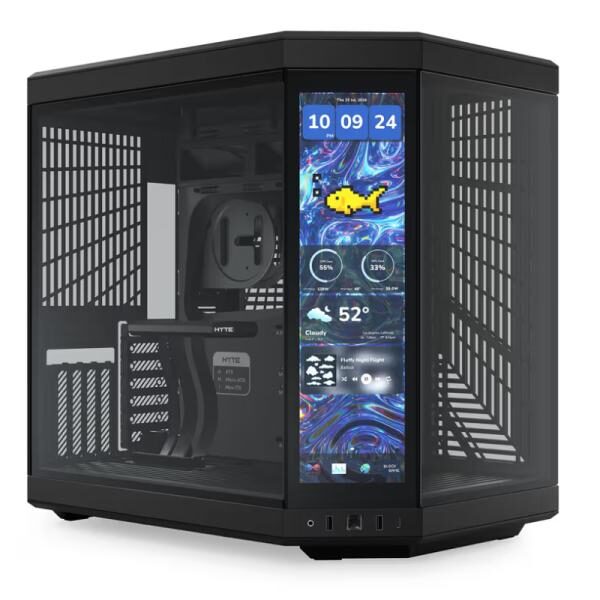 CASE HYTE Y70 TOUCH INFINITE MID TOWER SIN VENTILACIï¿½N INCLUIDA CON PANTALLA Tï¿½CTIL 14.9" GEN 3 CS-HYTE-Y70TTI-BB