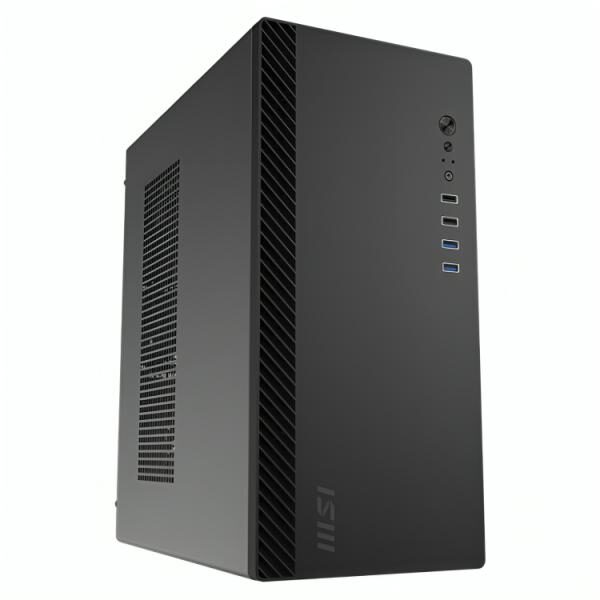 CASE MSI PRO SHIELD M100P MID TOWER VENTILADOR 1 DE 80MM CON REJILLA FRONTAL 306-7G31M21-HH9 NEGRO