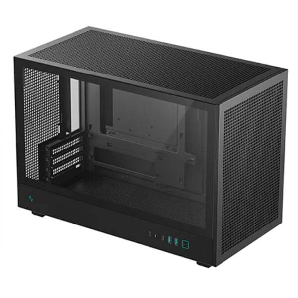 CASE DEEPCOOL RGB CH260 MINI TOWER SIN VENTILACIï¿½N INCLUIDA CON VIDRIO LATERAL Y MALLA FRONTAL R-CH260-BKNGM0-G-1