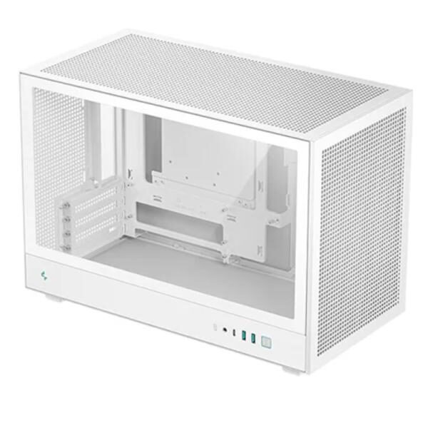 CASE RGB DEEPCOOL CH260 WH MINI TOWER SIN VENTILACIï¿½N INCLUIDA CON VIDRIO LATERAL Y MALLA FRONTAL R-CH260-WHNGM0-G-1