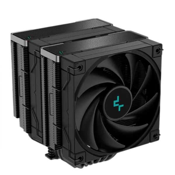 ENFRIAMIENTO DE AIRE DEEPCOOL AK620 ZERO DARK LGA2066/AM5 2X120MM FDB R-AK620-BKNNMT-G-1