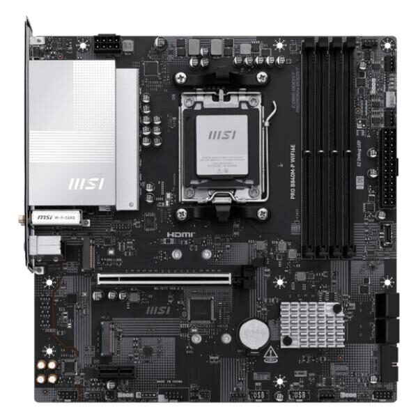 TARJETA MADRE MSI PRO B840M-P WIFI6E AM5 MICRO ATX DDR5 911-7E77-002