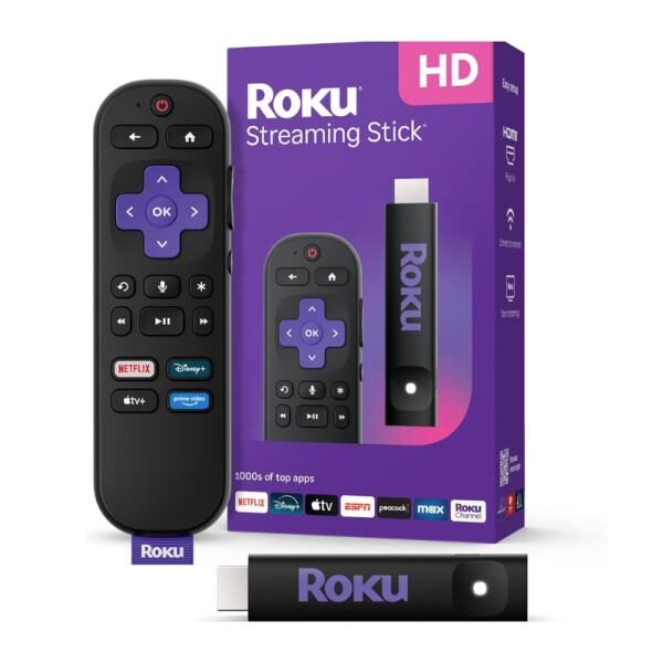DISPOSITIVO DE TRANSMISIï¿½N ROKU STICK HD 2025 CON CONTROL POR VOZ ROKU-3840RW