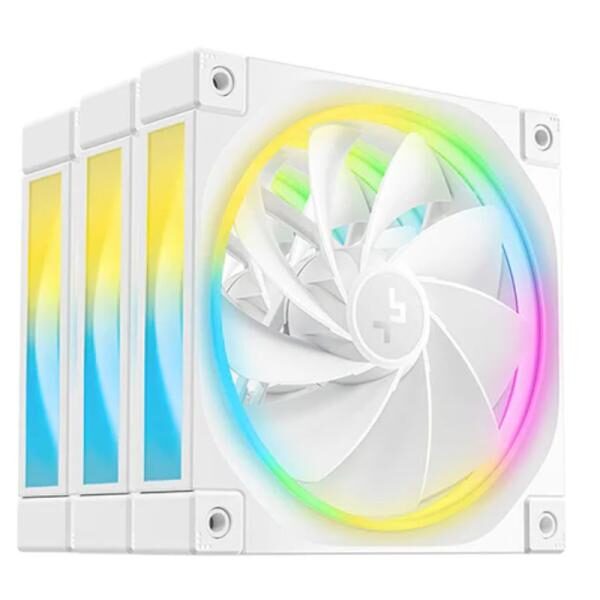 ABANICO ARGB DEEPCOOL FL12R 3IN1 WH 120MM 4 PIN PWM+ 3 PIN ARGB R-FL12R-WHAPN3-G