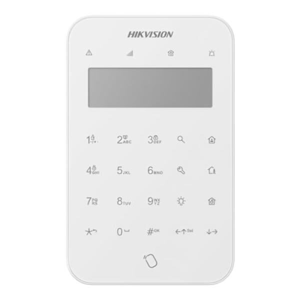 TECLADO CON PANTALLA LCD INALï¿½MBRICO HIKVISION DS-PK1-LT-WB(O-STD) PARA SISTEMAS DE ALARMA 302402028