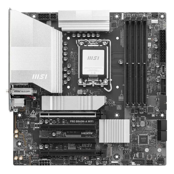 TARJETA MADRE MSI PRO B860M-A WIFI LGA 1851 MICRO-ATX DDR5 911-7E42-002