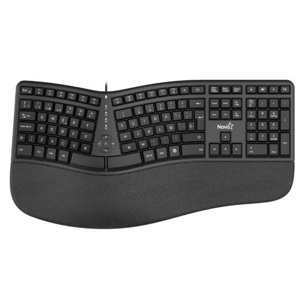 TECLADO NOVA ERGONOMICO KMYV82U0001C MEMBRANA ALï¿½MBRICO USB ESPAï¿½OL