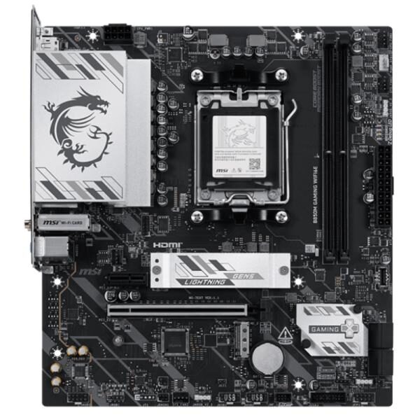 TARJETA MADRE MSI B850M GAMING WIFI6E AM5 MICRO ATX-DDR5-WIFI 6E BLUETOOTH 5.3 2.5G LAN-911-7E87-005