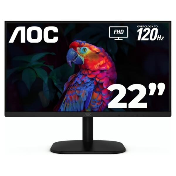 MONITOR AOC 22B35HM23 22" PLANA FULL HD 1920 X 1080 120HZ LED ADAPTIVE SYNC HDMI / VGA / 3.5MM